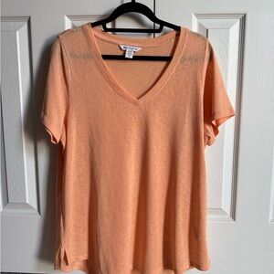 Athleta Orange Short Sleeve Relaxed T-Shirt